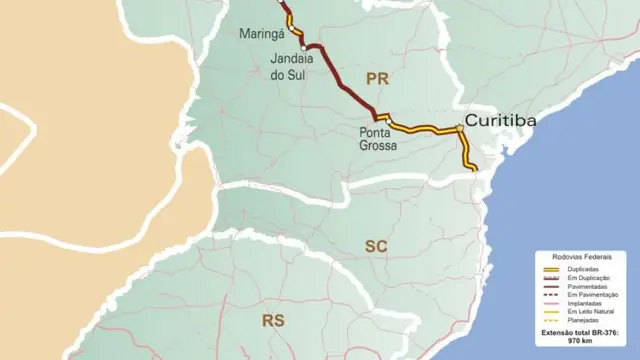 BR-376, a Rodovia do Café